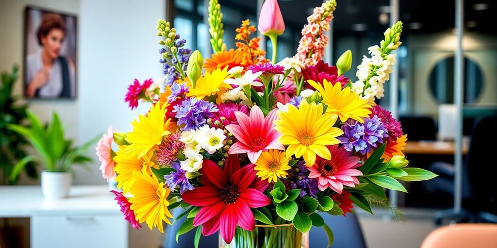 Corporate flower arrangements: why flowers matter in office spaces ...