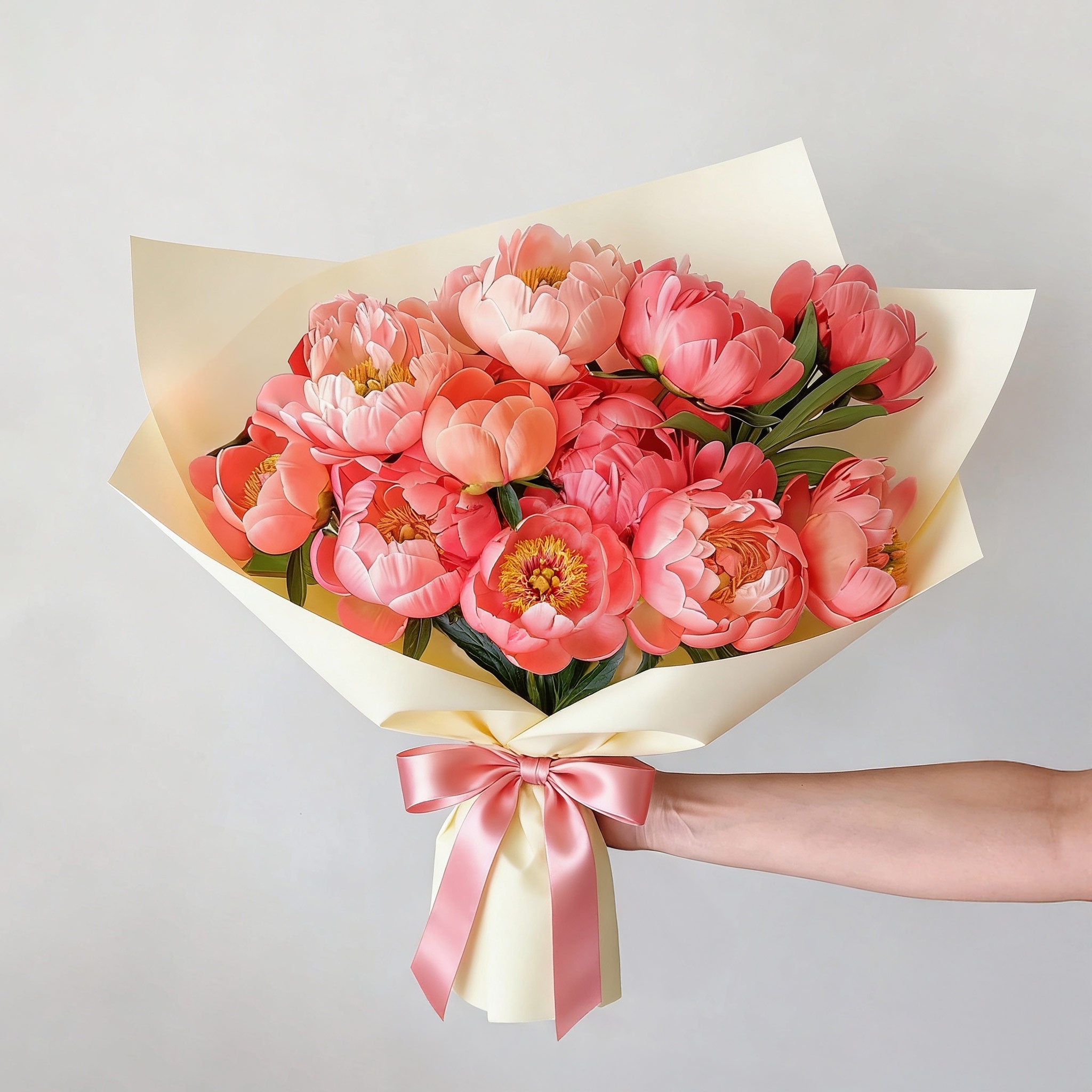 Mother's Day: Coral Peony Bouquet
