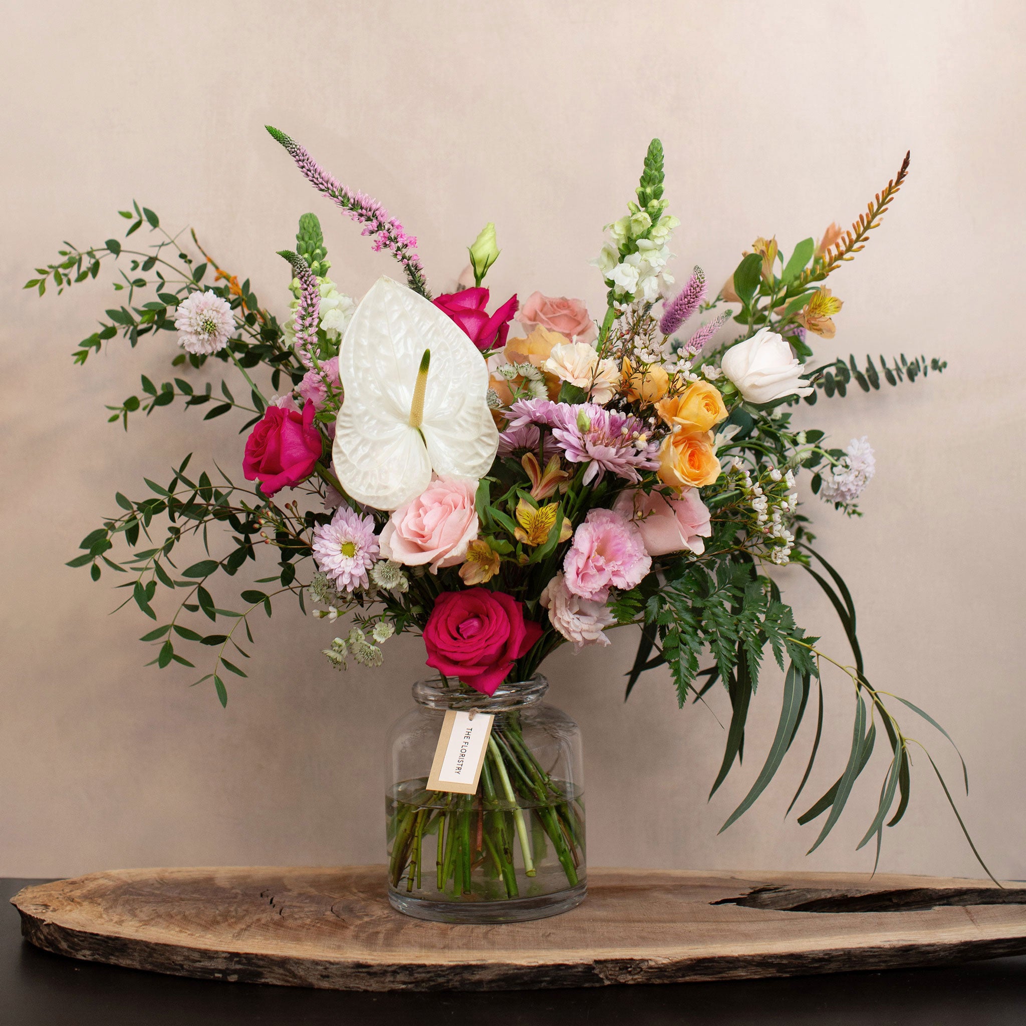 Blurred Hearts Flower Bouquet